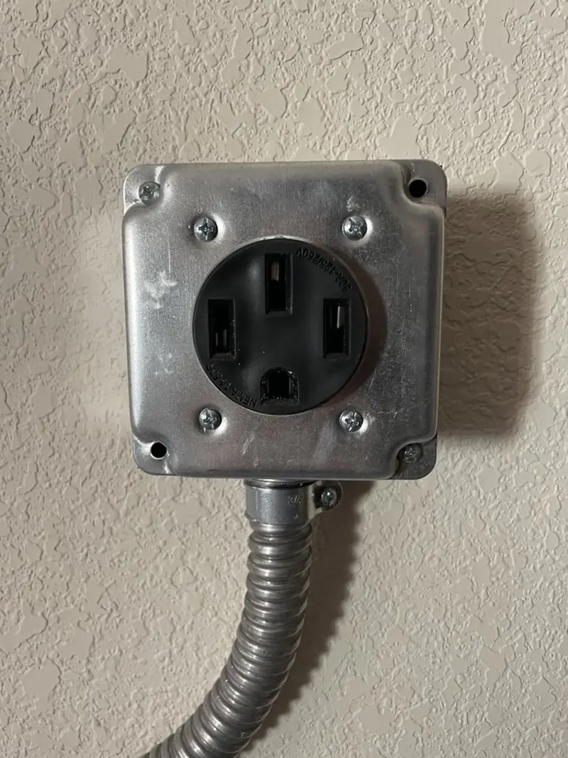 NEMA 14-50 outlet installed for Electrical Panel Upgrade in Gothenburg